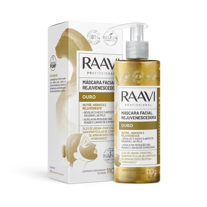 WhatsApp Image 2026-07-19 at 21.07.06 RAAVI MÁSCARA FACIAL OURO 110G - Imagem 1