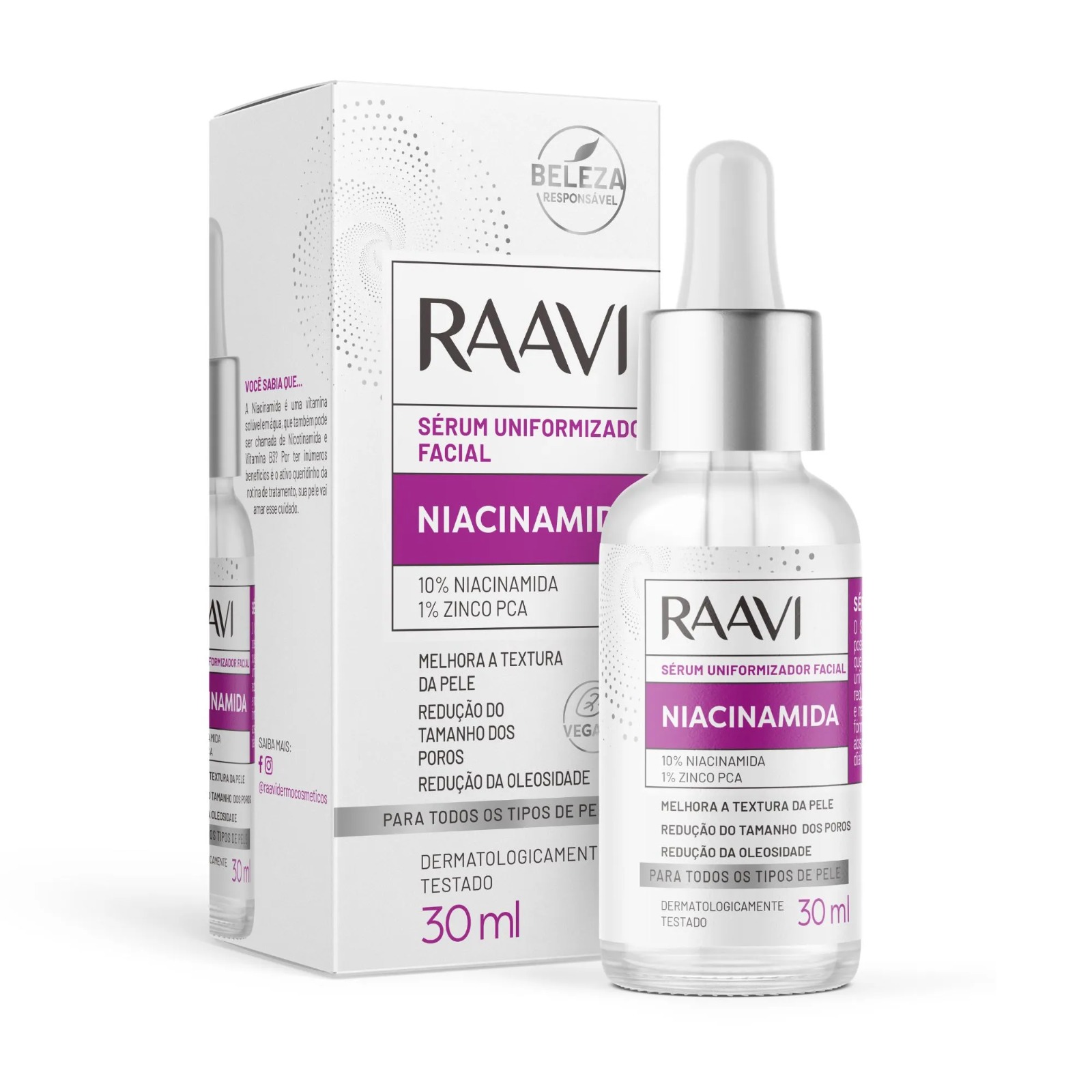 WhatsApp Image 2026-07-19 at 21.21.07 RAAVI SERUM NIACINAMIDA 30ML - Imagem 1